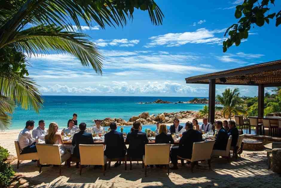 Corporate incentive travel gathering