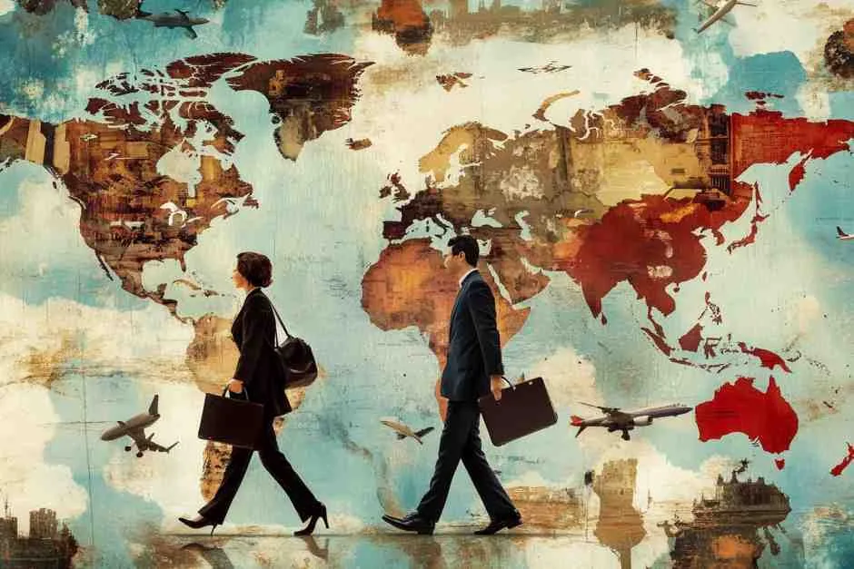 Perjalanan untuk bisnis dengan vaneta travel