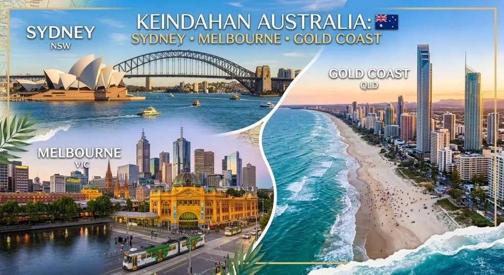 Paket Tour Australia Spectacular 8D6N (Sydney, Melbourne & Gold Coast)